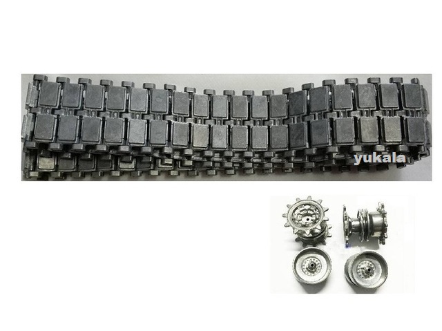 Rc Tank 1/16 Metal Tracks Gears Wheels - HL/henglong 3889/3889-1 1/16 German Leopard 2