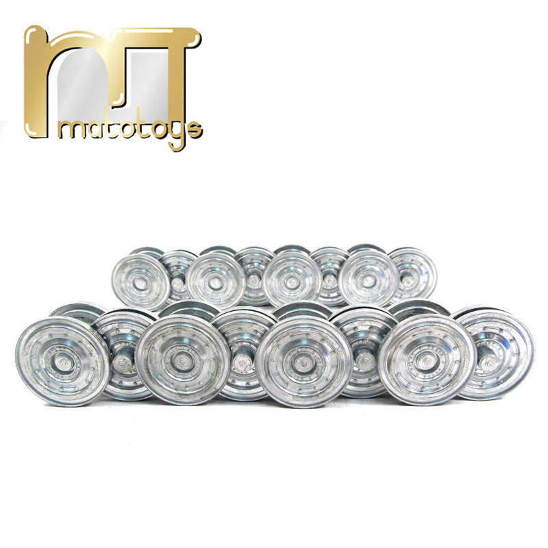 Mato 1/16 Metal Road Wheels Se - Heng Long Rc Tank 1/16 Upgrade Metal recension och pris